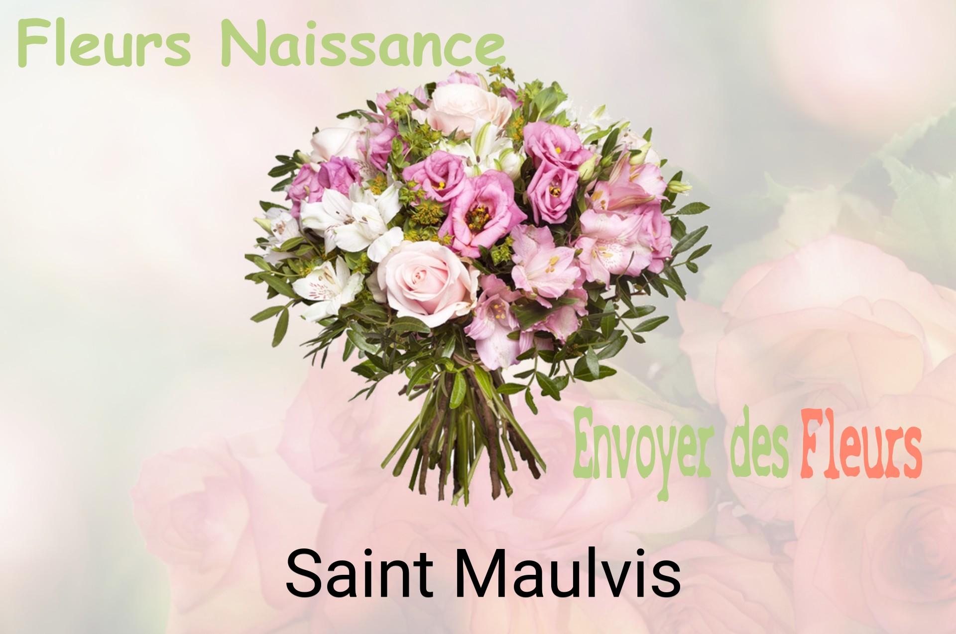 Bouquet de fleurs de naissance livré à Saint-Maulvis